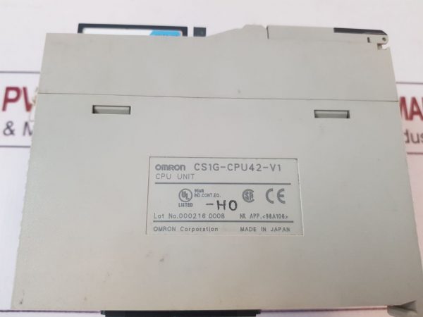 OMRON CS1G-CPU42-V1 PROGRAMMABLE CONTROLLER CPU UNIT