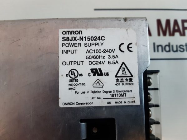 OMRON S8JX-N15024C POWER SUPPLY