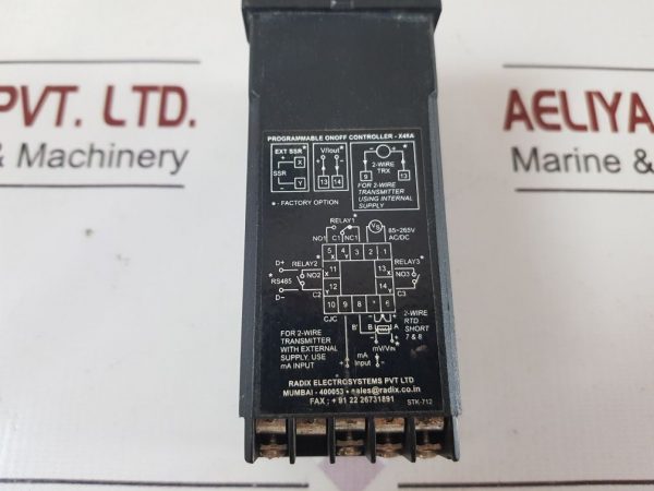 RADIX X48A PROGRAMMABLE ON OFF CONTROLLER