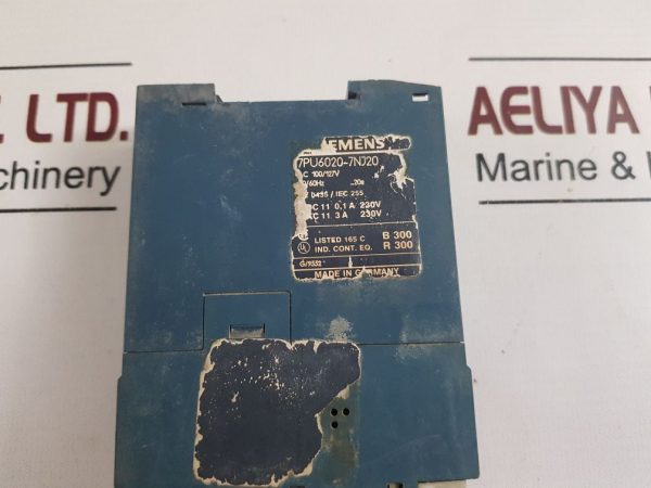 SIEMENS 7PU6020-7NJ20 TIME RELAY