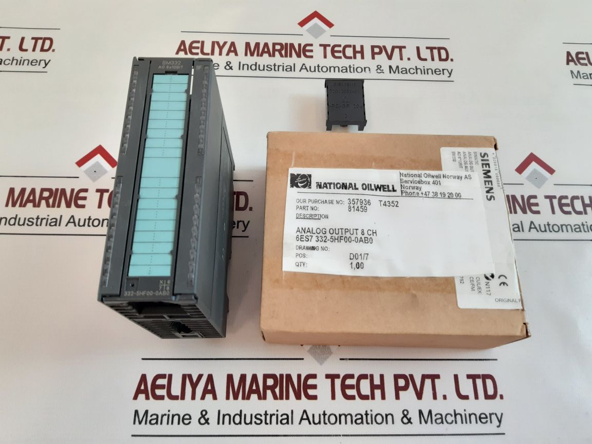 SIEMENS SIMATIC 6ES7 332-5HF00-0AB0 ANALOG OUTPUT MODULE