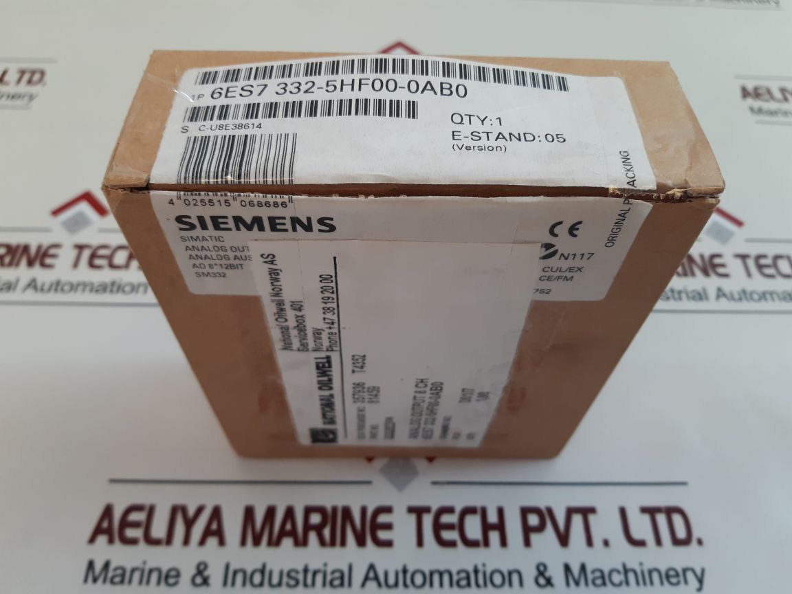 SIEMENS SIMATIC 6ES7 332-5HF00-0AB0 ANALOG OUTPUT MODULE