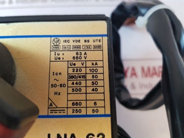 SACE LNA 63 LIMITOR 650 A