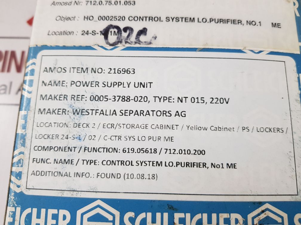 SCHLEICHER NT015-230-Z POWER SUPPLY UNIT - Image 11