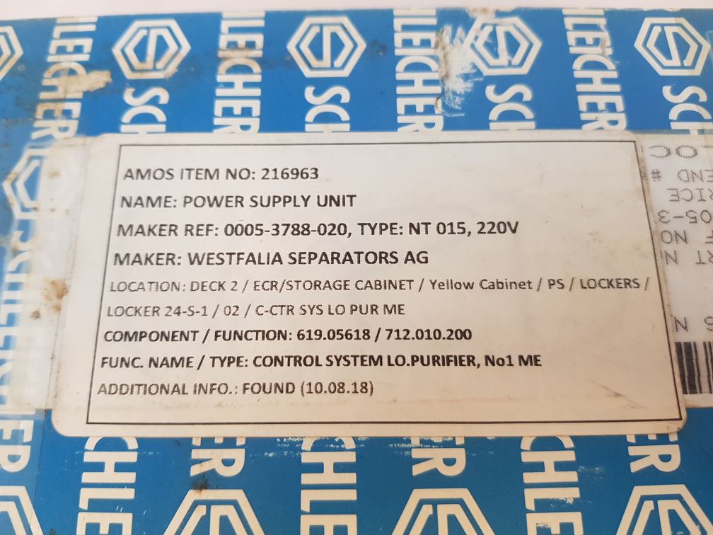 SCHLEICHER NT015 POWER SUPPLY UNIT - Image 7