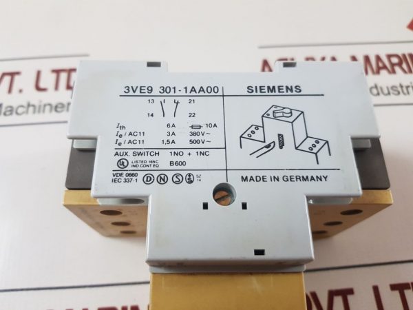 SIEMENS 3VE3 000-2LA00 MOTOR STARTER