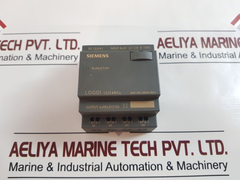 SIEMENS 6ED1 052-2MD00-0BA3 LOGO! 12/24RCO LOGIC MODULE