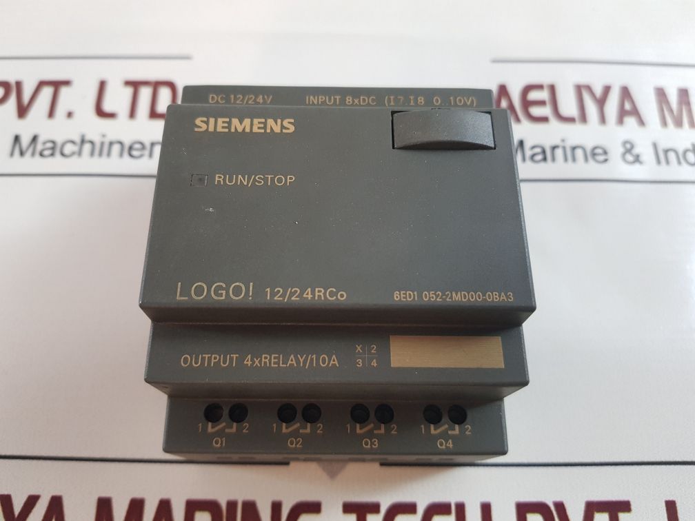 SIEMENS 6ED1 052-2MD00-0BA3 LOGO! 12/24RCO LOGIC MODULE
