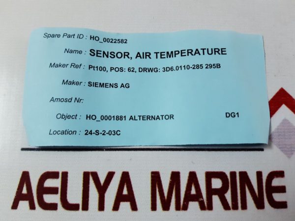 SIEMENS PT100 AIR TEMPERATURE SENSOR