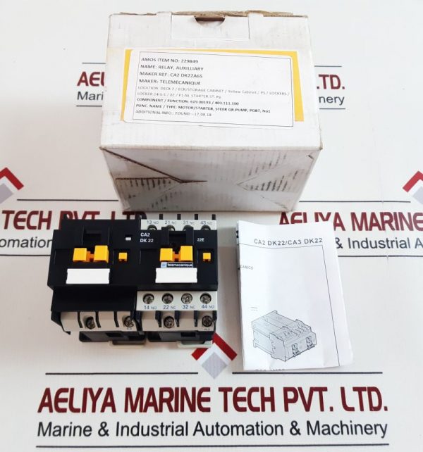 TELEMECANIQUE SCHNEIDER ELECTRIC CA2 DK 22 LATCHING CONTROL RELAY