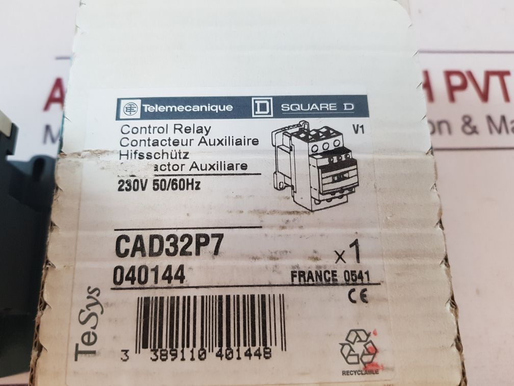 TELEMECANIQUE SCHNEIDER ELECTRIC SQUARE D CAD32P7 CONTROL RELAY - Image 3