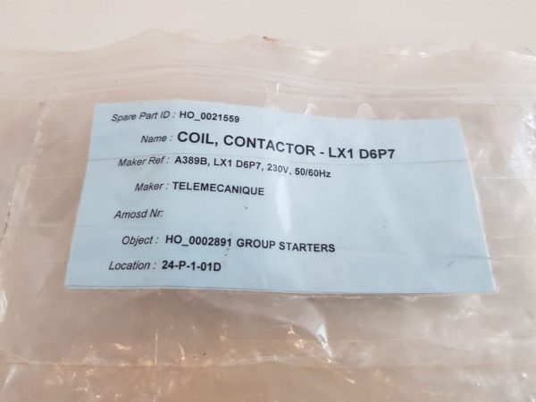 TELEMECANIQUE LX1 D6 P7 CONTACTOR COIL