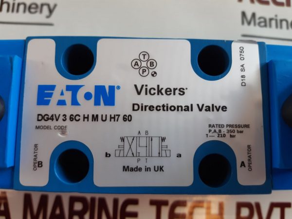 EATON ROLLS-ROYCE VICKERS DG4V 3 6C H M U H7 60 DIRECTIONAL CONTROL VALVE