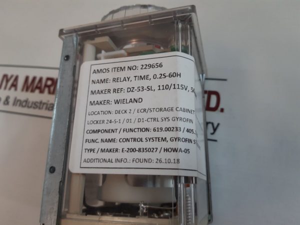 WIELAND SCHLEICHER DZ 52-SL TIMER RELAY