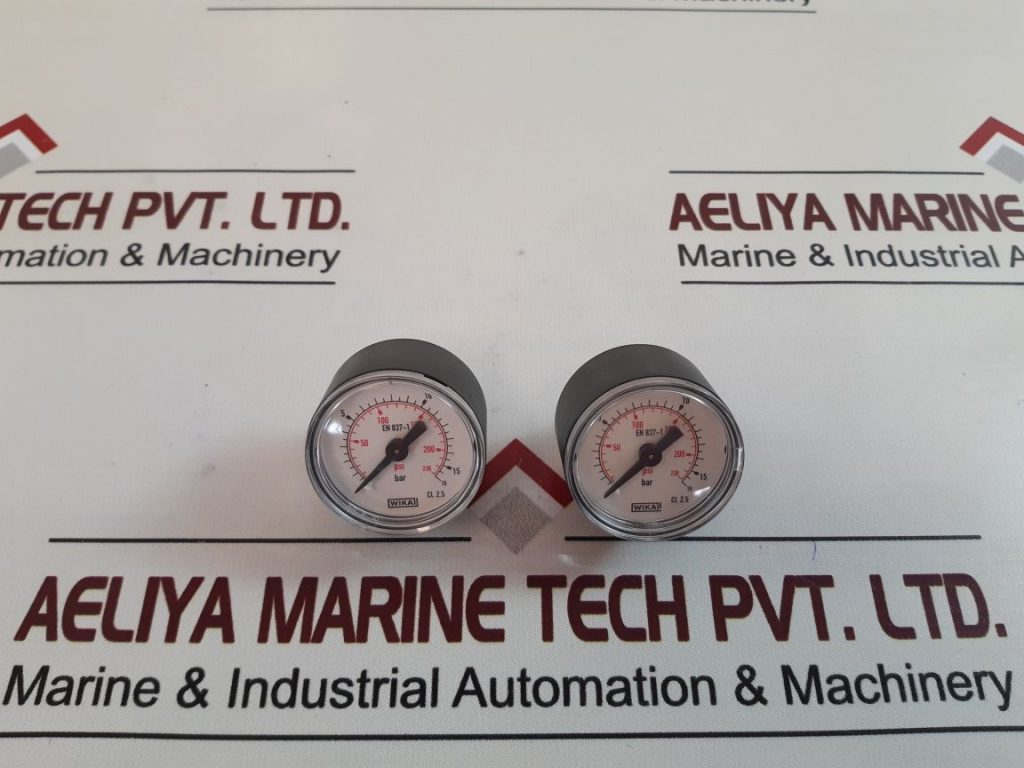 WIKA EN 8371 PRESSURE GAUGE 0 TO 16 BAR Aeliya Marine
