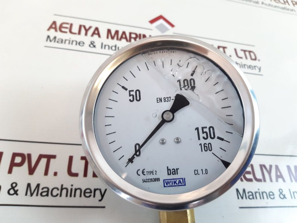 WIKA EN 8371 PRESSURE GAUGE 0 TO 160 BAR Aeliya Marine