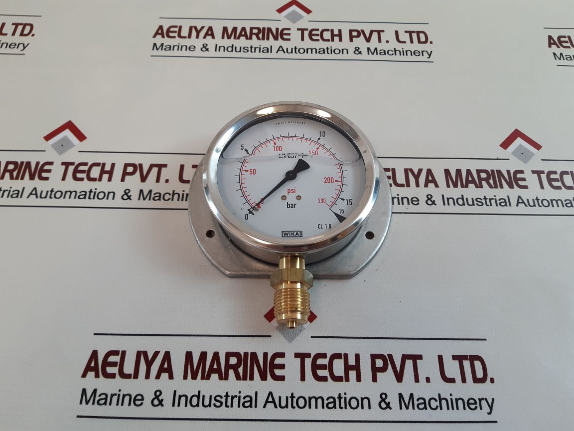 WIKA EN837-1 PRESSURE GAUGE 0-16 BAR