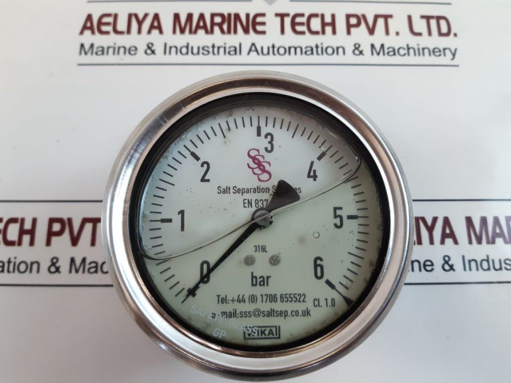 WIKA EN 8371 PRESSURE GAUGE 06 BAR Aeliya Marine