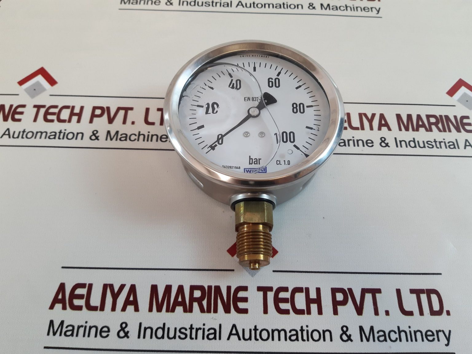 WIKA EN8371 PRESSURE GAUGE 0100 BAR Aeliya Marine
