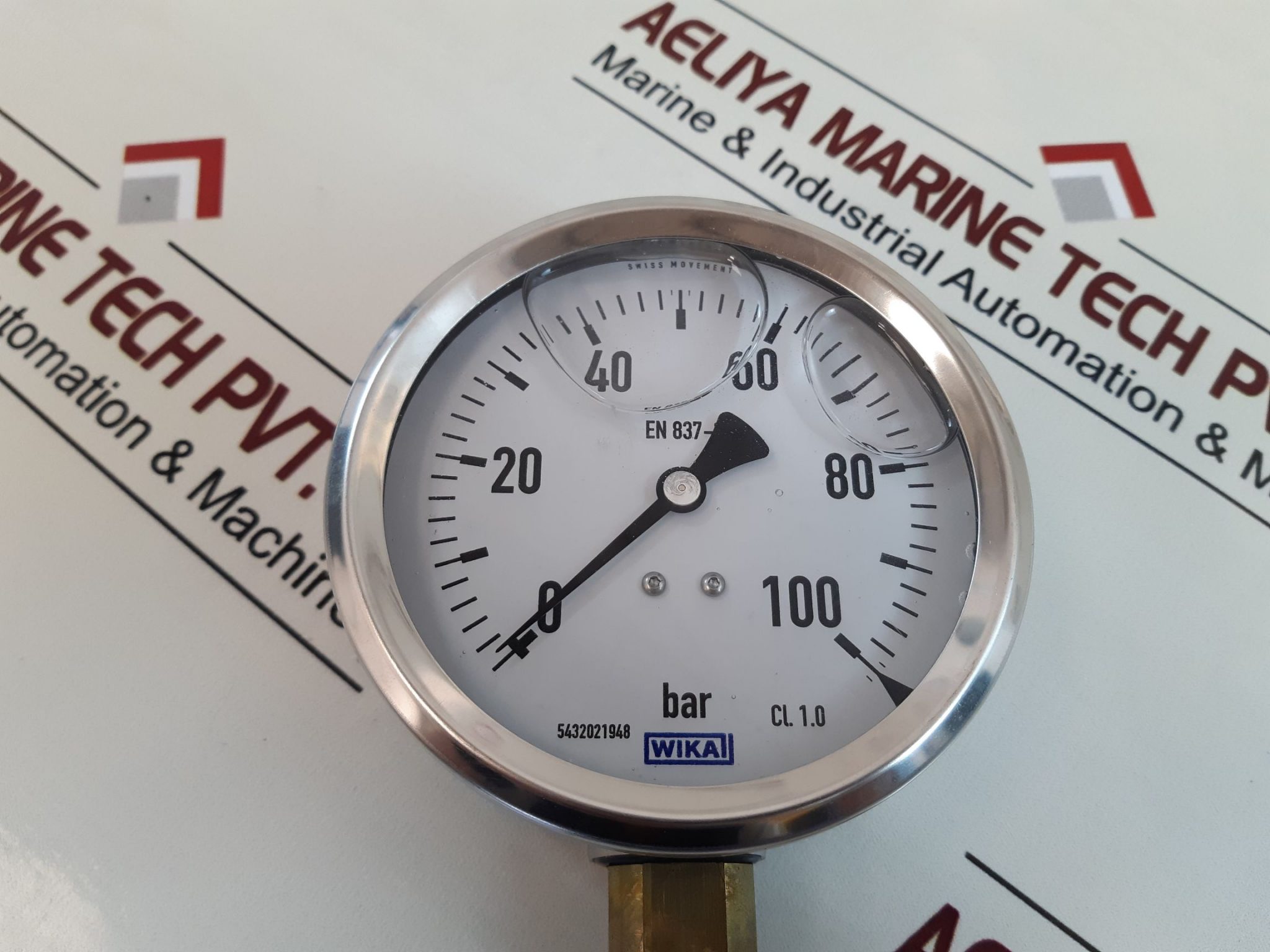 WIKA EN8371 PRESSURE GAUGE 0100 BAR Aeliya Marine