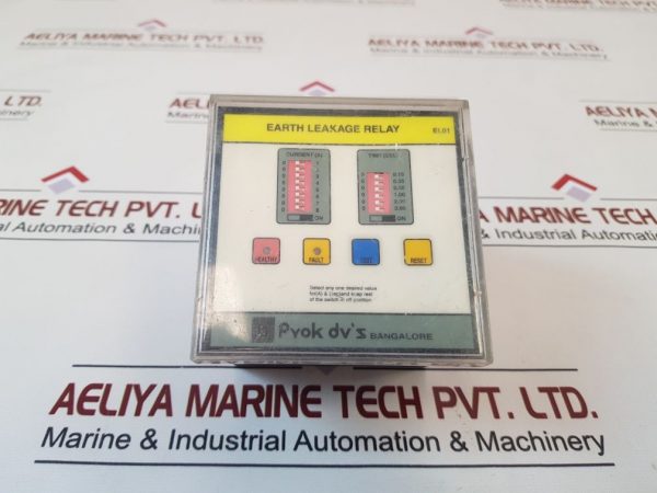 PROK DV’S EL01 EARTH LEAKAGE RELAY