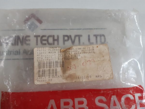 ABB SACE 239266 R 030 SLIDING CONTACTS FOR ELECTRICAL ACCESSORIES