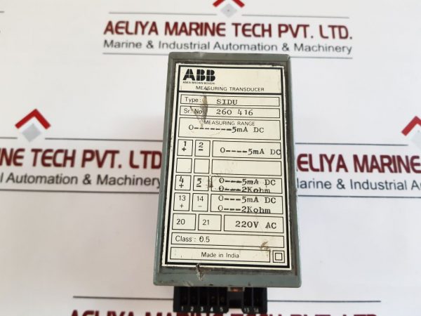 ABB SIDU MEASURING TRANSDUCER 220V AC