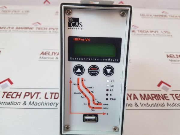 C&S ELECTRIC IRIPRO-V4-3I-EI-L CURRENT PROTECTION RELAY