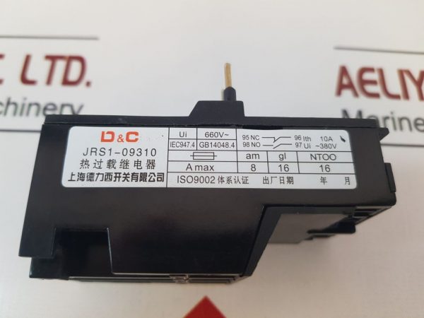 D&C LR1-D09310 THERMAL OVER-LOAD RELAY