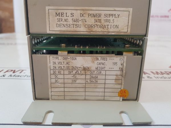 DENSETSU DRP-100A MELS DC POWER SUPPLY