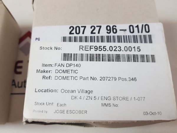 EBMPAPST 8412 NGMLE COOLING FAN 207279
