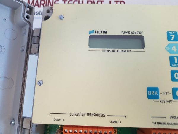FLEXIM FLUXUS ADM 7407 ULTRASONIC FLOWMETER