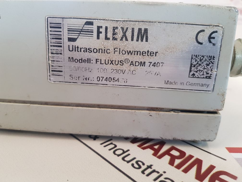 FLEXIM FLUXUS ADM 7407 ULTRASONIC FLOWMETER Aeliya Marine