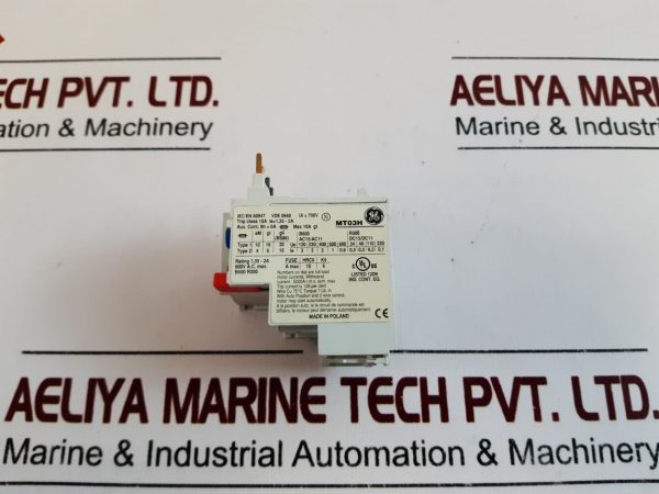 GENERAL ELECTRIC MT03H OVERLOAD RELAY 600V