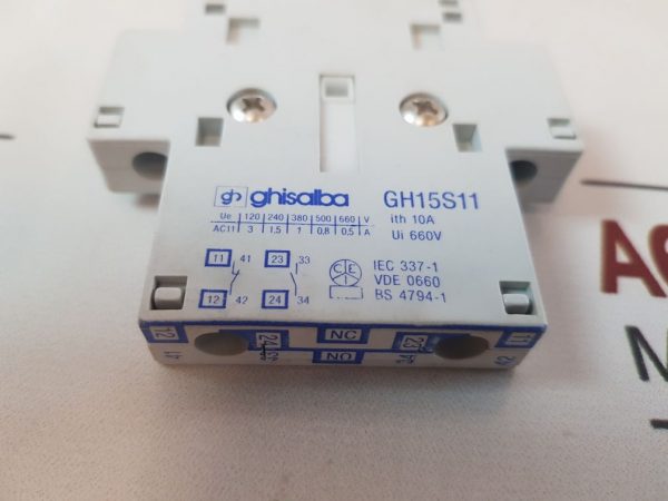 GHISALBA GH15S11 AUXILIARY CONTACT 10A
