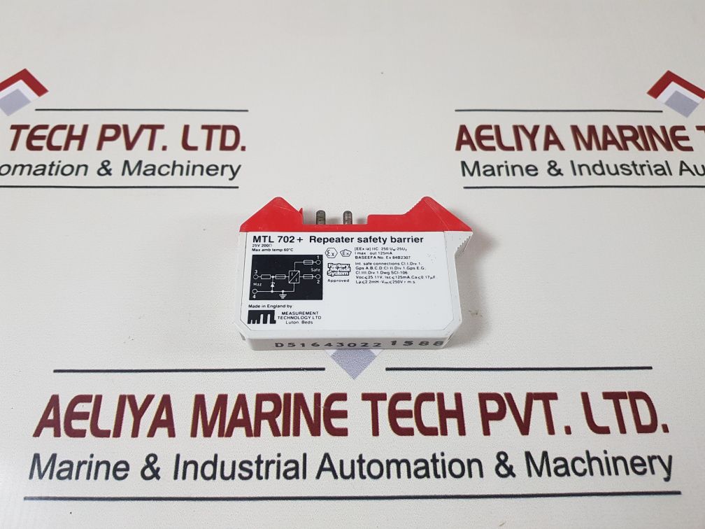MEASUREMENT TECHNOLOGY MTL 702+ REPEATER SAFETY BARRIER 25V