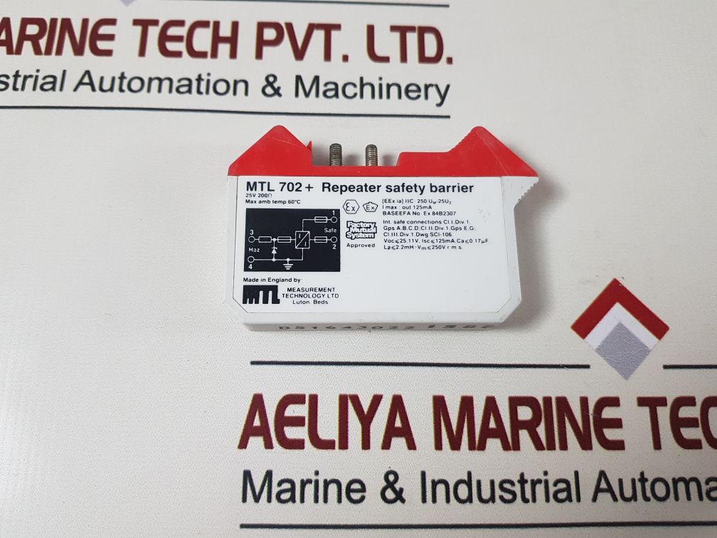 MEASUREMENT TECHNOLOGY MTL 702+ REPEATER SAFETY BARRIER 25V