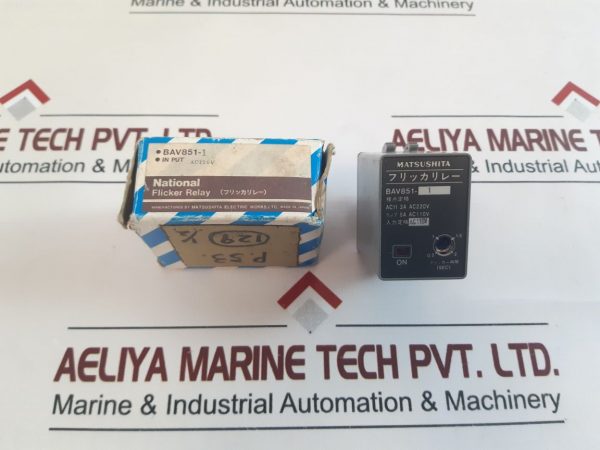 MATSUSHITA BAV851-1 FLICKER RELAY 220V