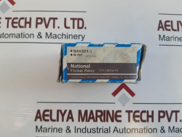 MATSUSHITA BAV851-1 FLICKER RELAY 220V