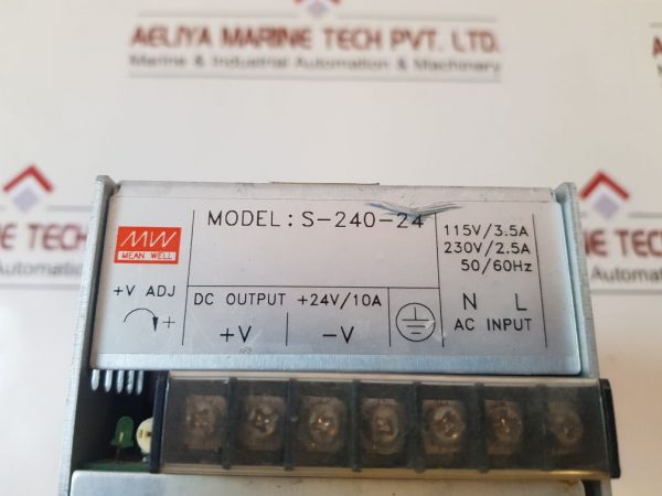 MEAN WELL S-240-24 AC/DC POWER SUPPLY