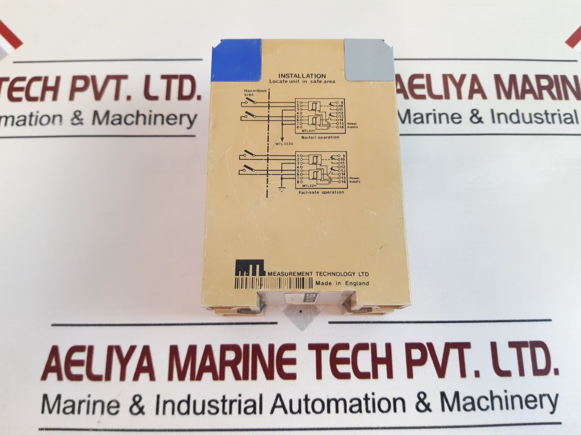 MEASUREMENT TECHNOLOGY MTL 2211 2-CHANNEL IS-INPUT SWITCH OPERATED RELAY