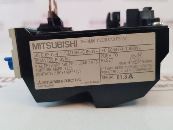 MITSUBISHI ELECTRIC TH-N20 THERMAL OVERLOAD RELAY 690V