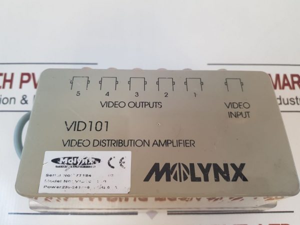 MOLYNX VID 101 VIDEO DISTRIBUTION AMPLIFIER