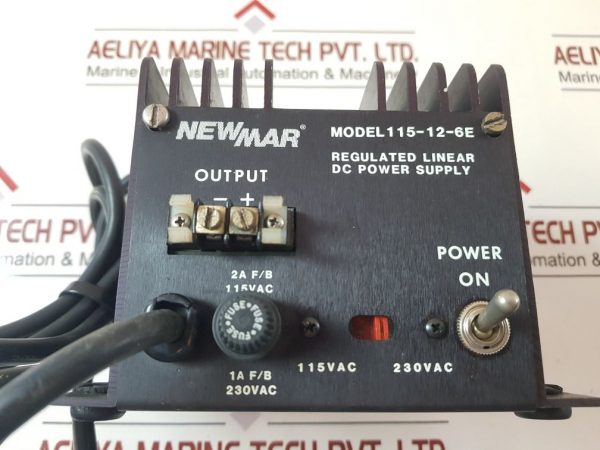 NEWMAR 115-12-6E REGULATED LINEAR DC POWER SUPPLY