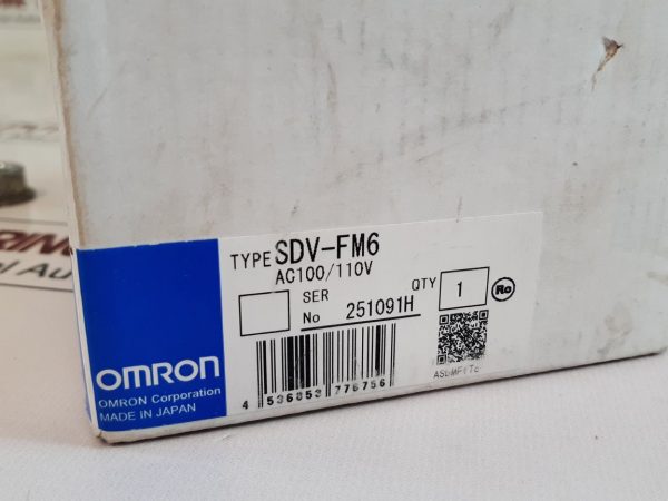 OMRON SDV-FM6 VOLTAGE SENSOR AC 100/110 V