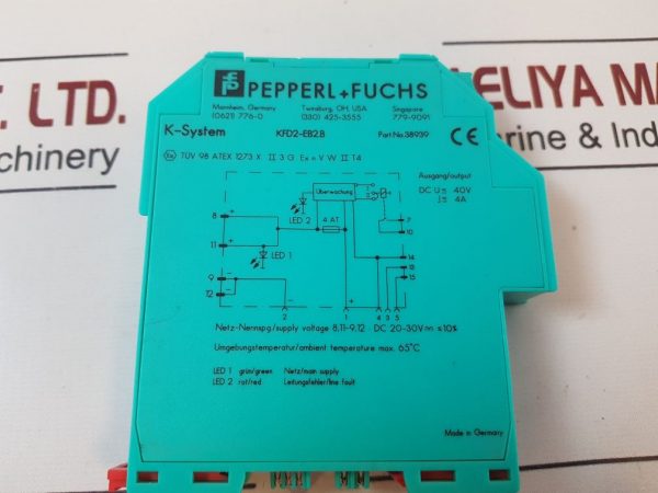 PEPPERL+FUCHS KFD2-EB2.B POWER FEED MODULE