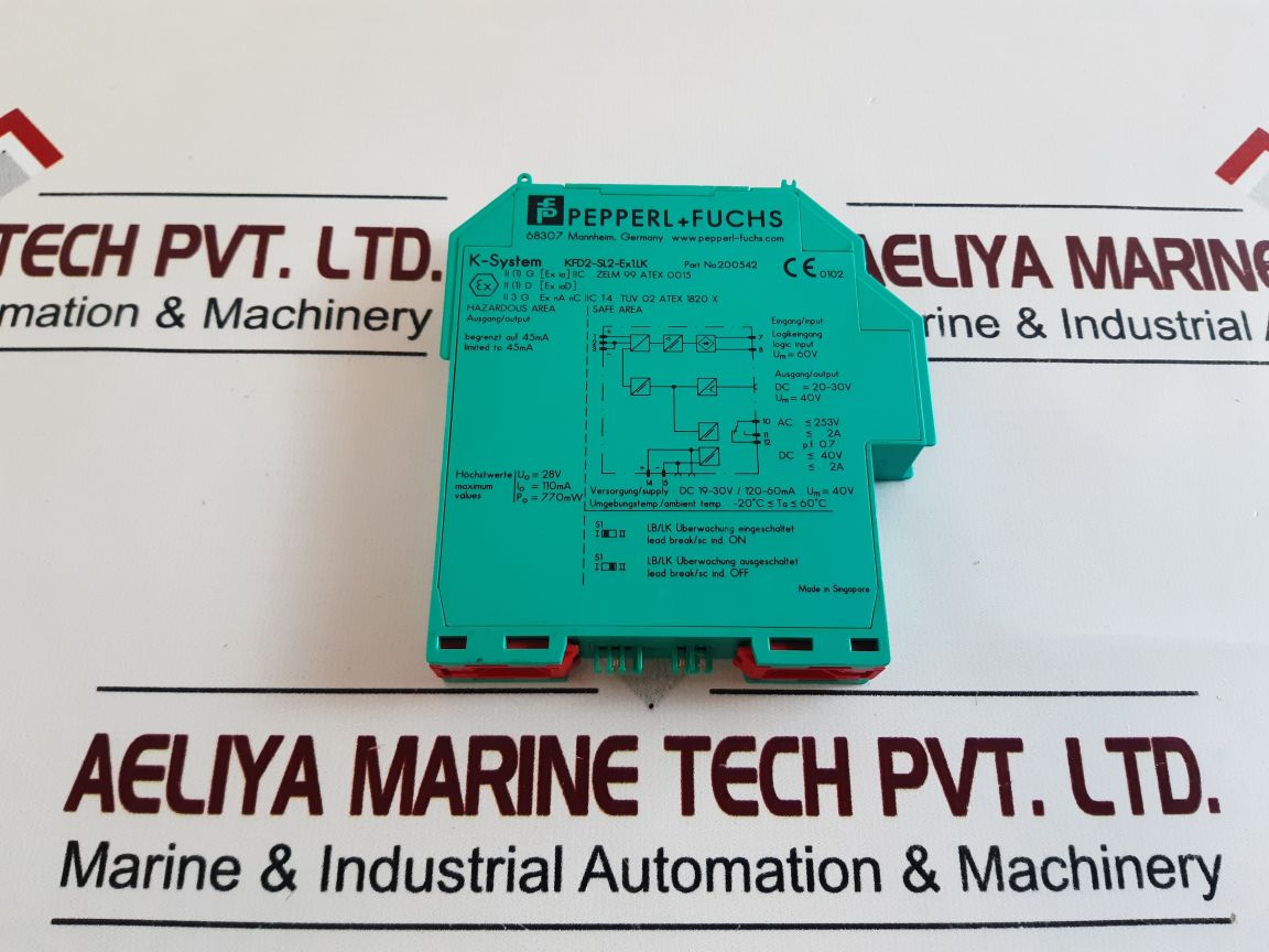 PEPPERL+FUCHS KFD2-SL2-EX1.LK ISOLATED BARRIER 200542