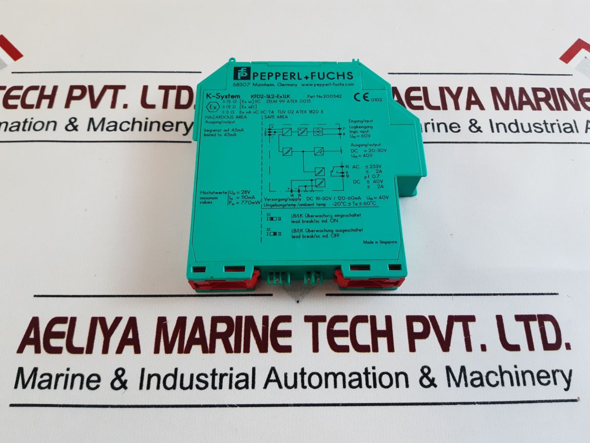 PEPPERL+FUCHS KFD2-SL2-EX1.LK ISOLATED BARRIER 200542