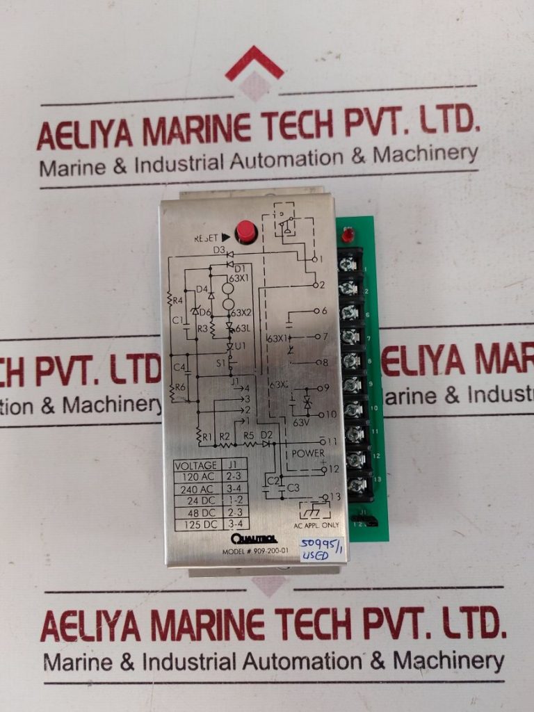 QUALITROL 909-200-01 AC/DC IN RELAY REV E - Aeliya Marine