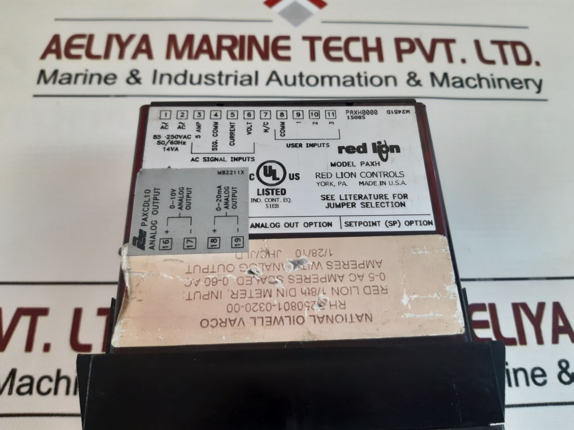 RED LION NATIONAL OILWELL PAXH0000 AC VOLTAGE / c